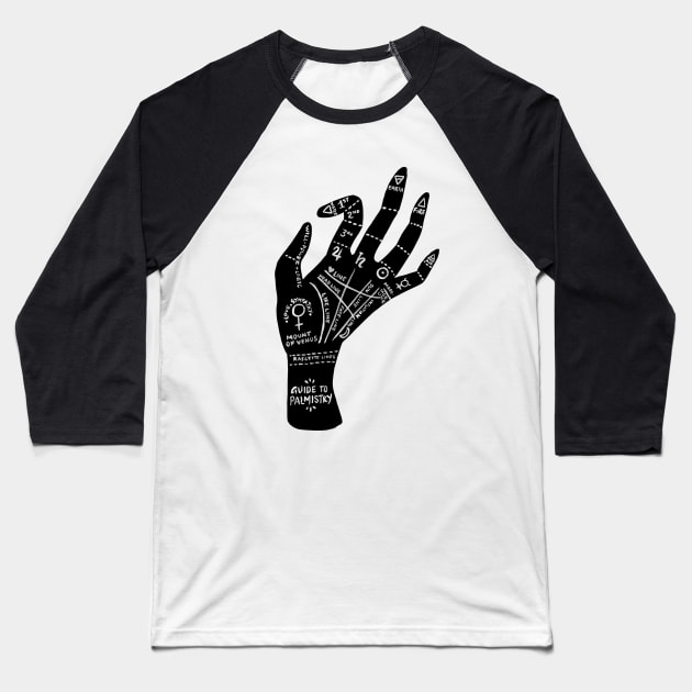 Palmistry Baseball T-Shirt by CatCoq